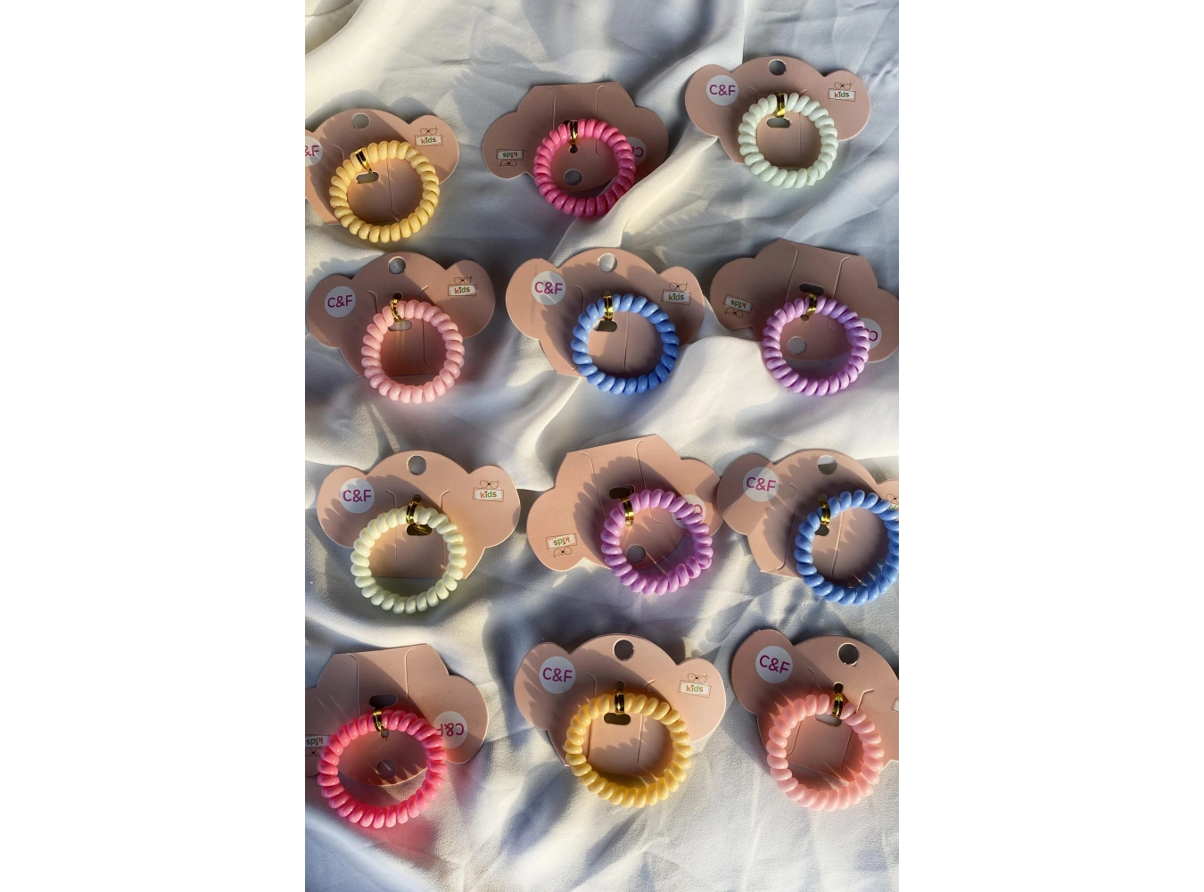 12li  Karışık Renk Helezon Toka Set