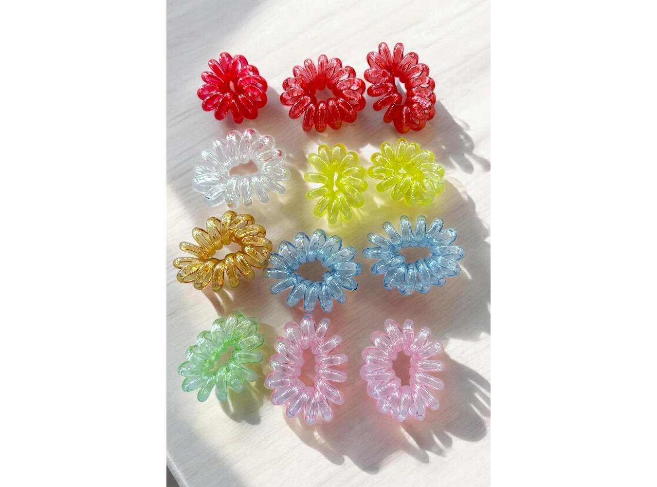 12li Karışık Renk Helezon Toka Set