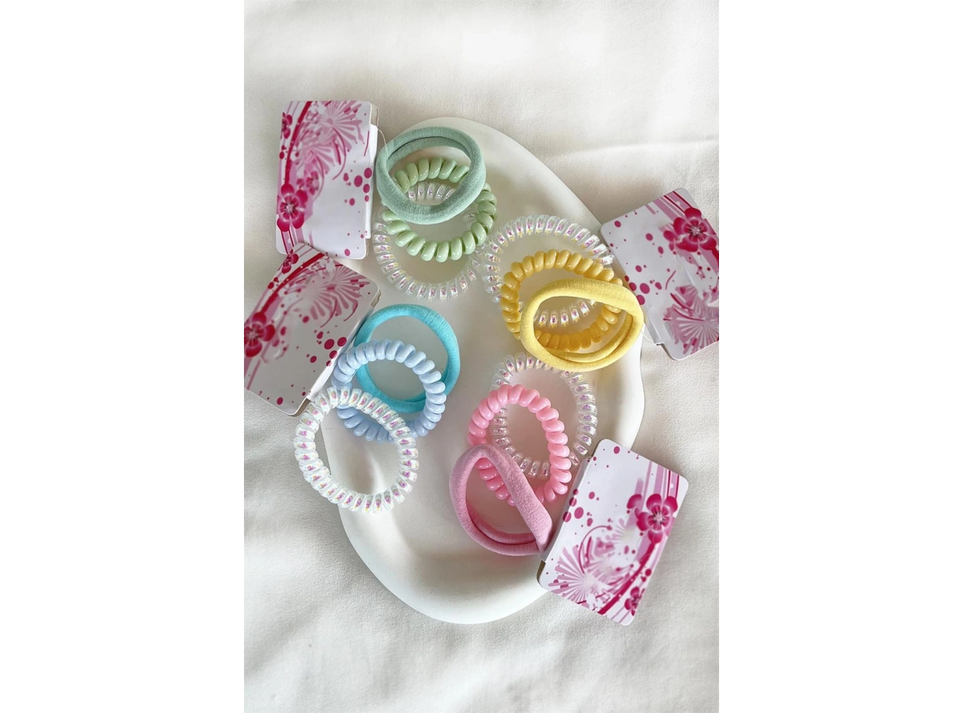 12li Karışık Renk Helezon ve Havlu Toka Set