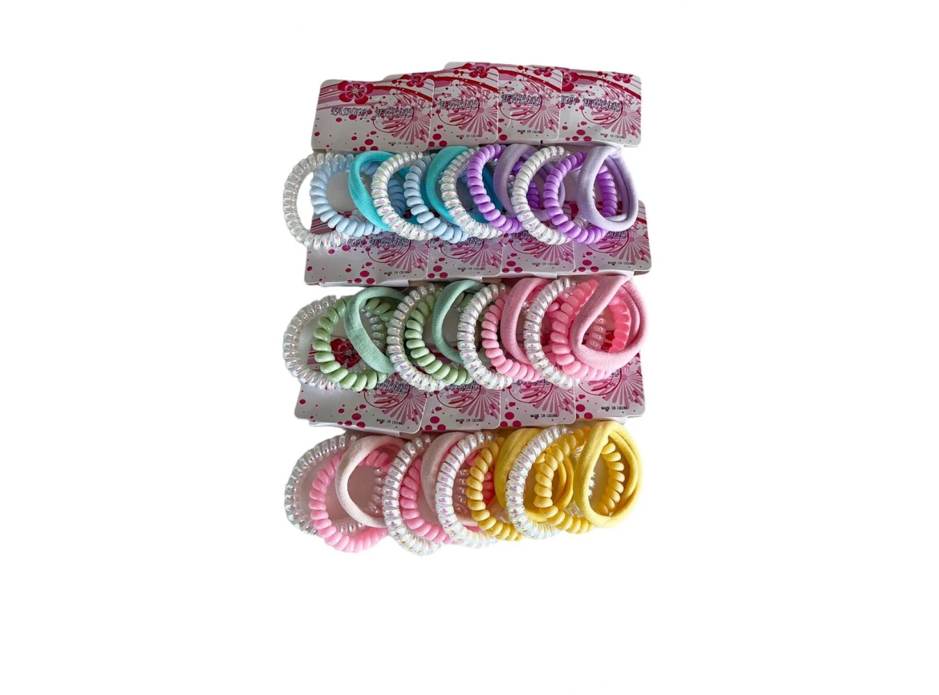 12li Karışık Renk Helezon ve Havlu Toka Set