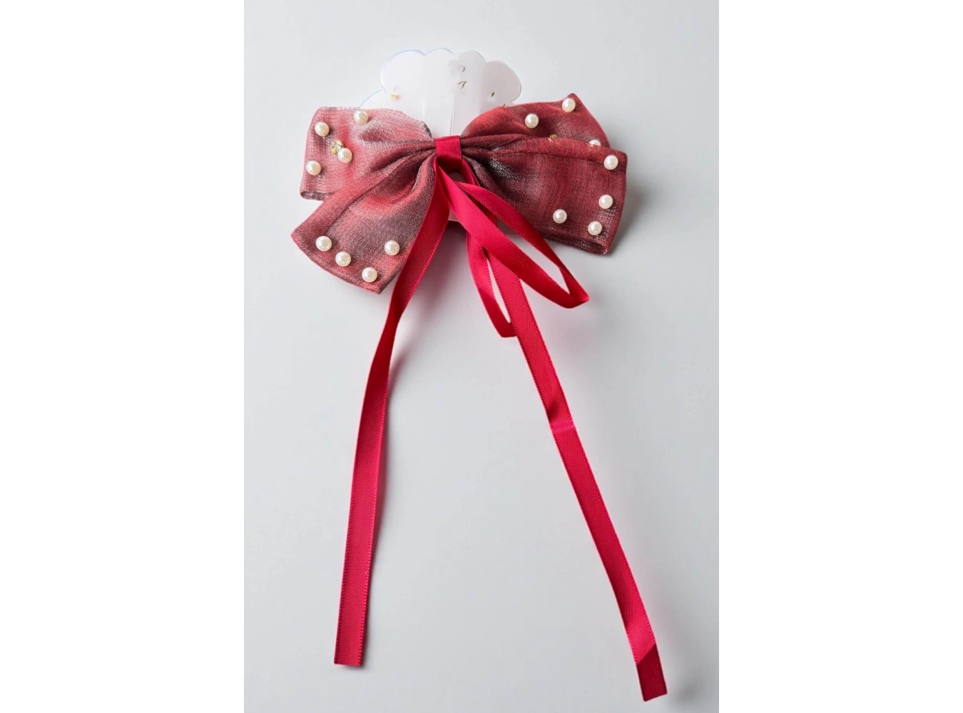 12li Karışık Renk Kurdele Figürlü İnci Detaylı Otomat Toka