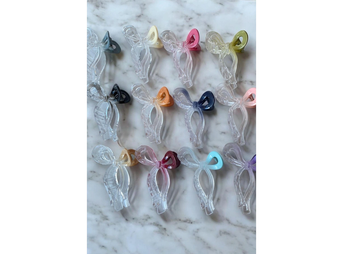 12li Karışık Renk Kurdele Figürlü Mandal Toka Set