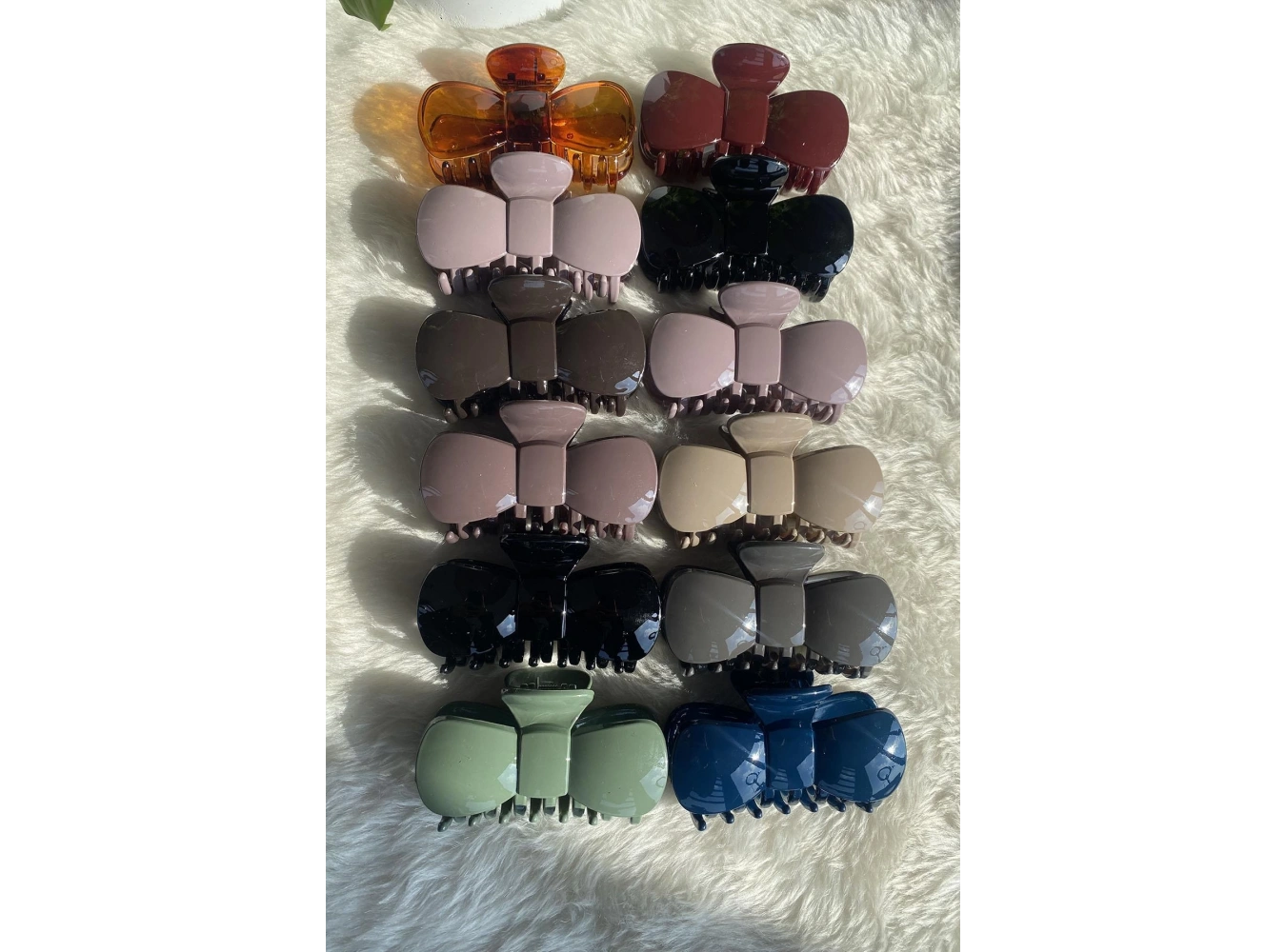 12li Karışık Renk Kurdele Figürlü Mandal Toka Set