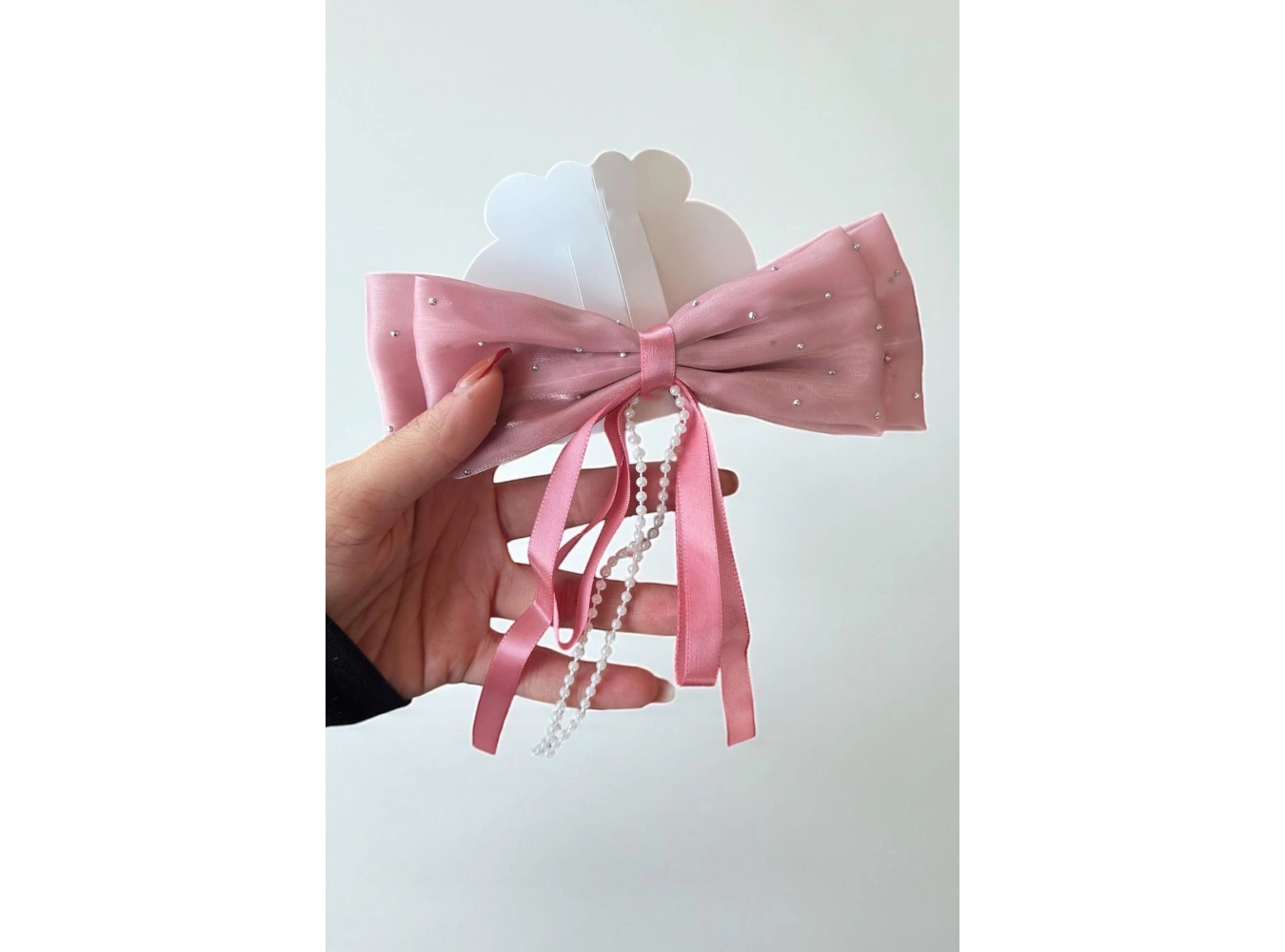 12li Karışık Renk Kurdele Figürlü Taş Ve İnci Detaylı Otomat Toka Set