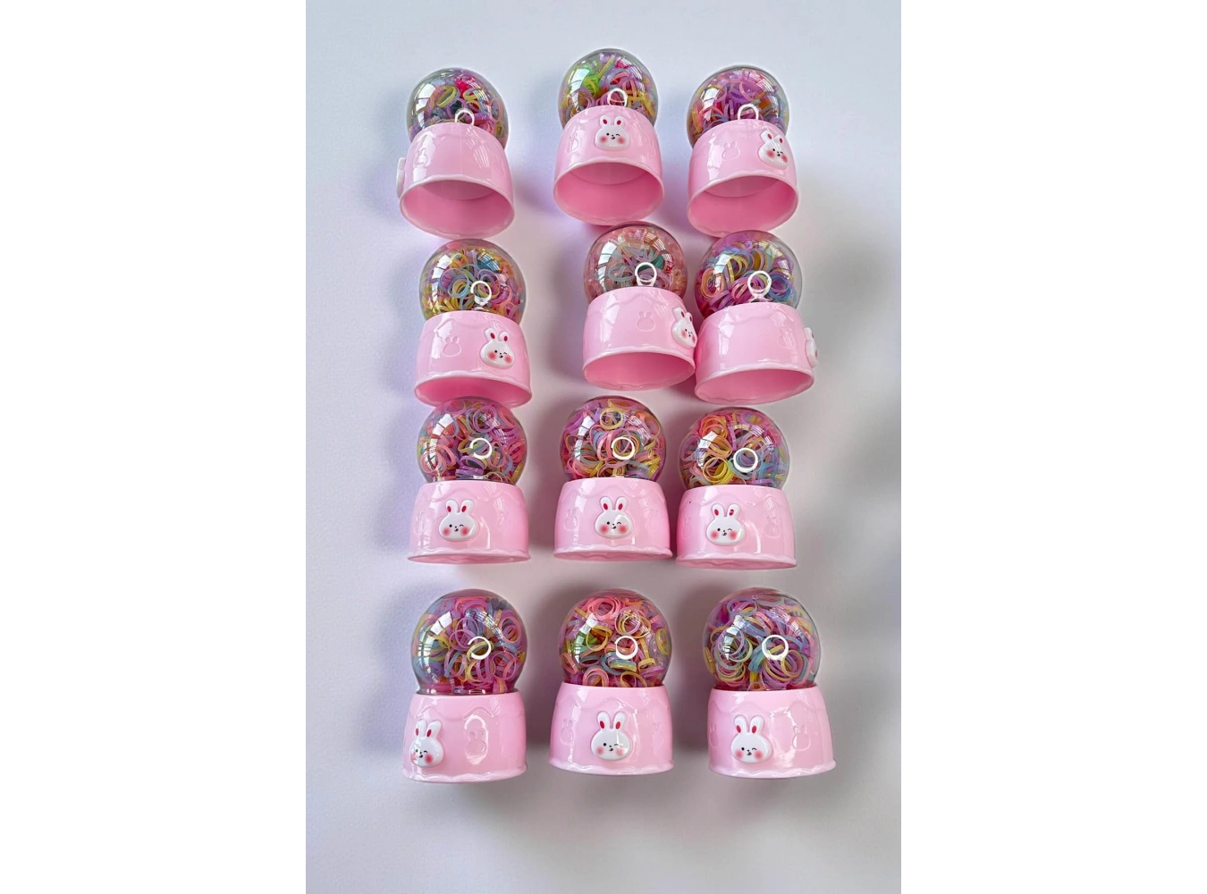 12li Karışık Renk  Lastik Toka Set