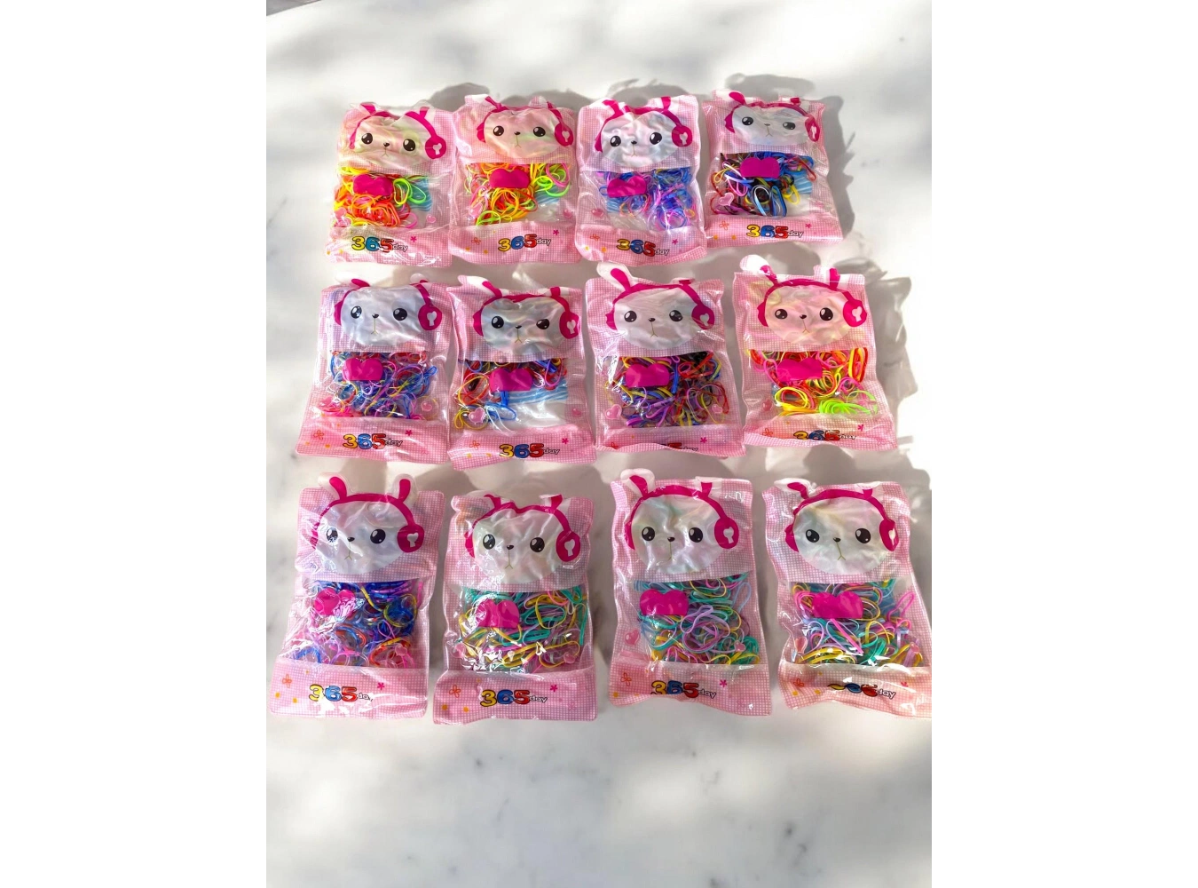 12li Karışık Renk Lastik Toka Set