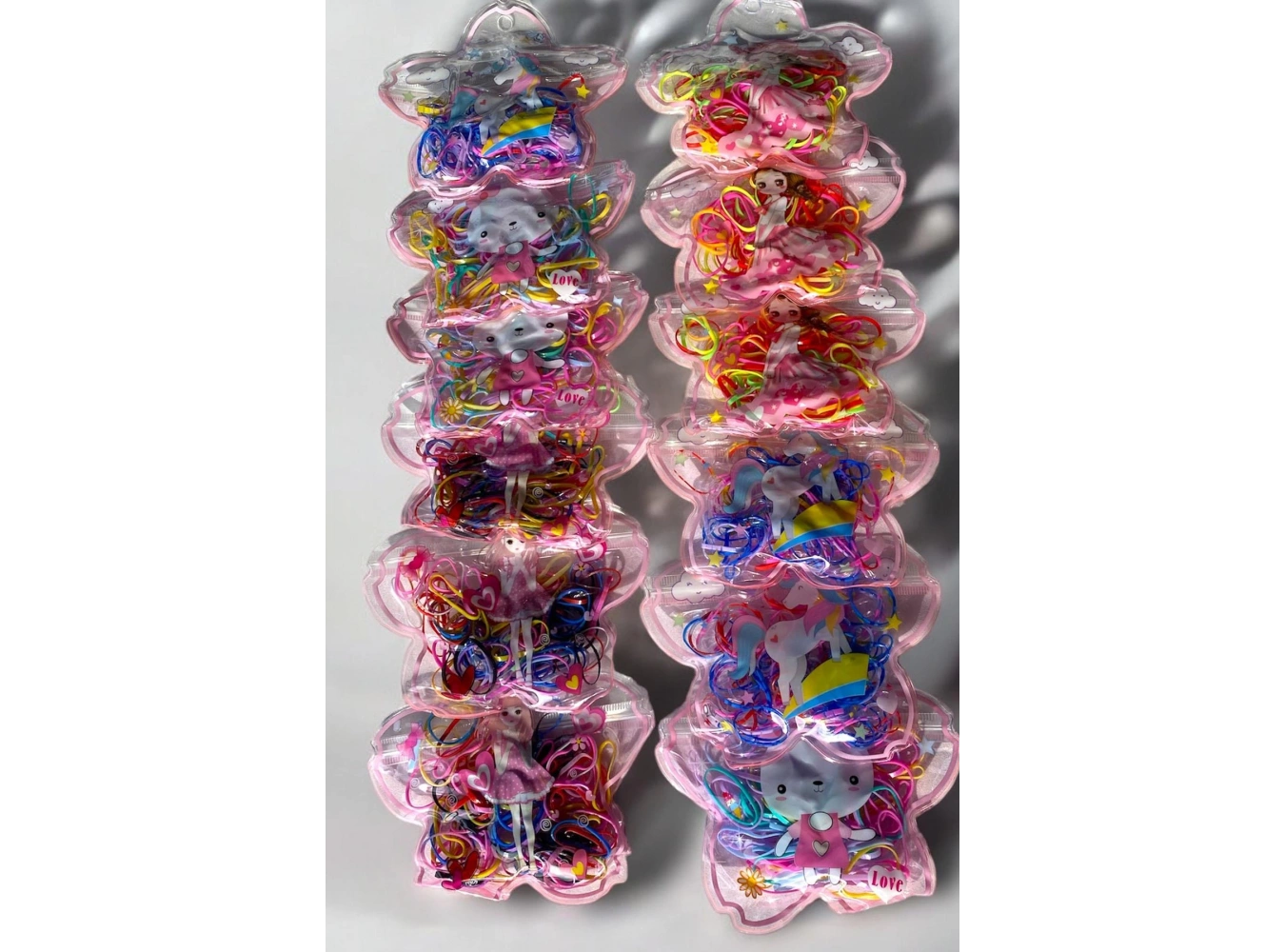 12li Karışık Renk Lastik Toka Set