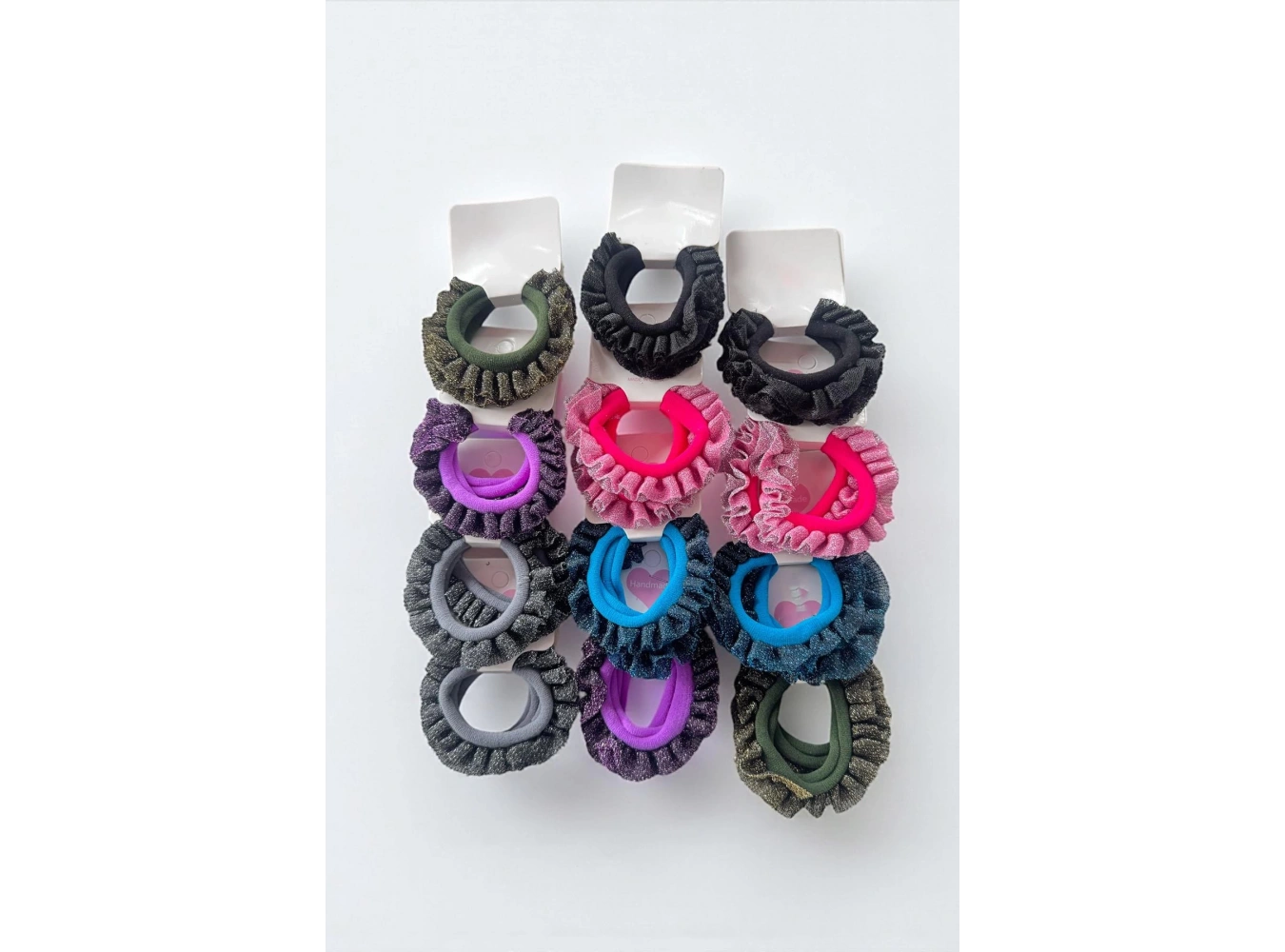 12li Karışık Renk Lastik Toka Set