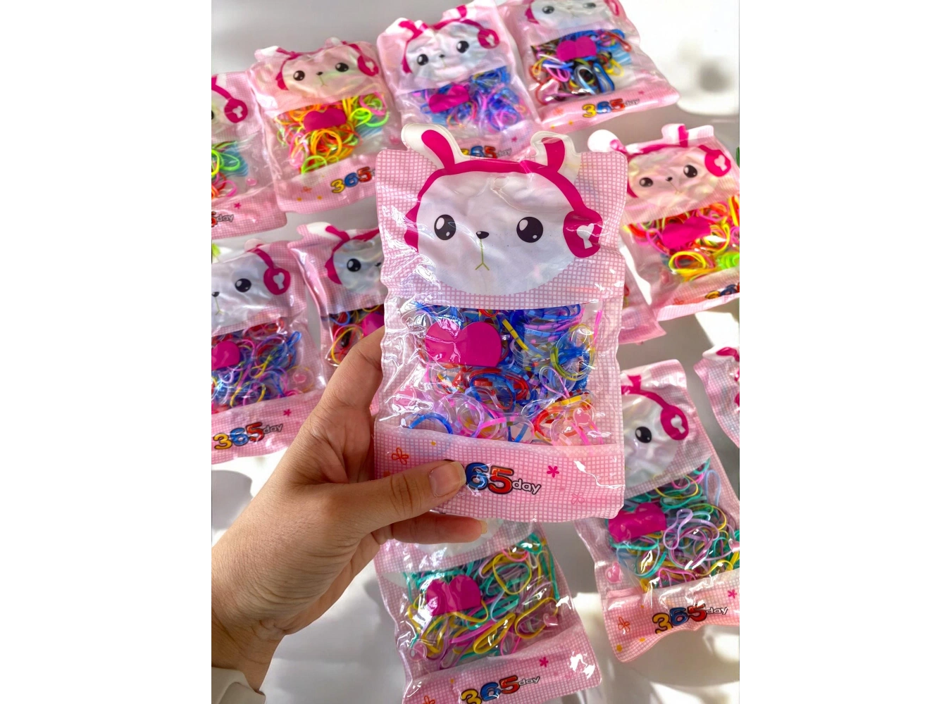 12li Karışık Renk Lastik Toka Set