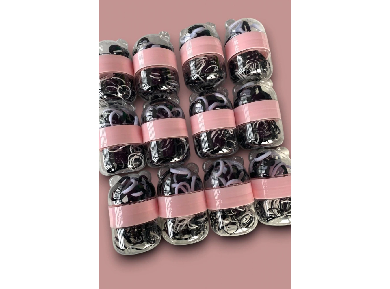 12li Karışık Renk Lastik Ve Havlu Toka Set