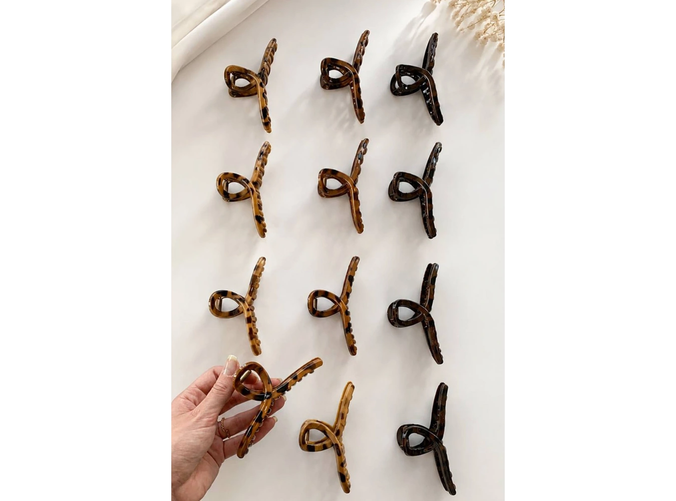 12li  Karışık Renk Mandal Toka Set