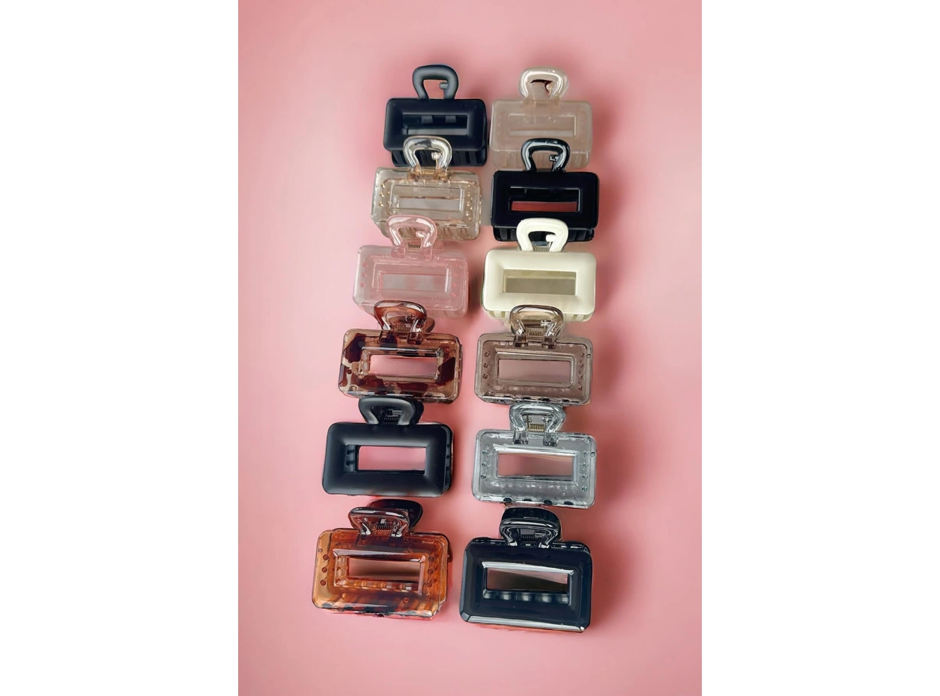 12li Karışık Renk Mandal Toka Set