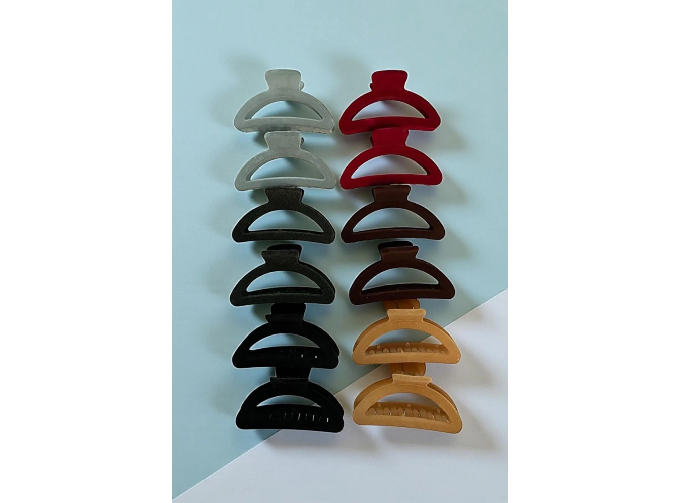 12li Karışık Renk Mandal Toka Set