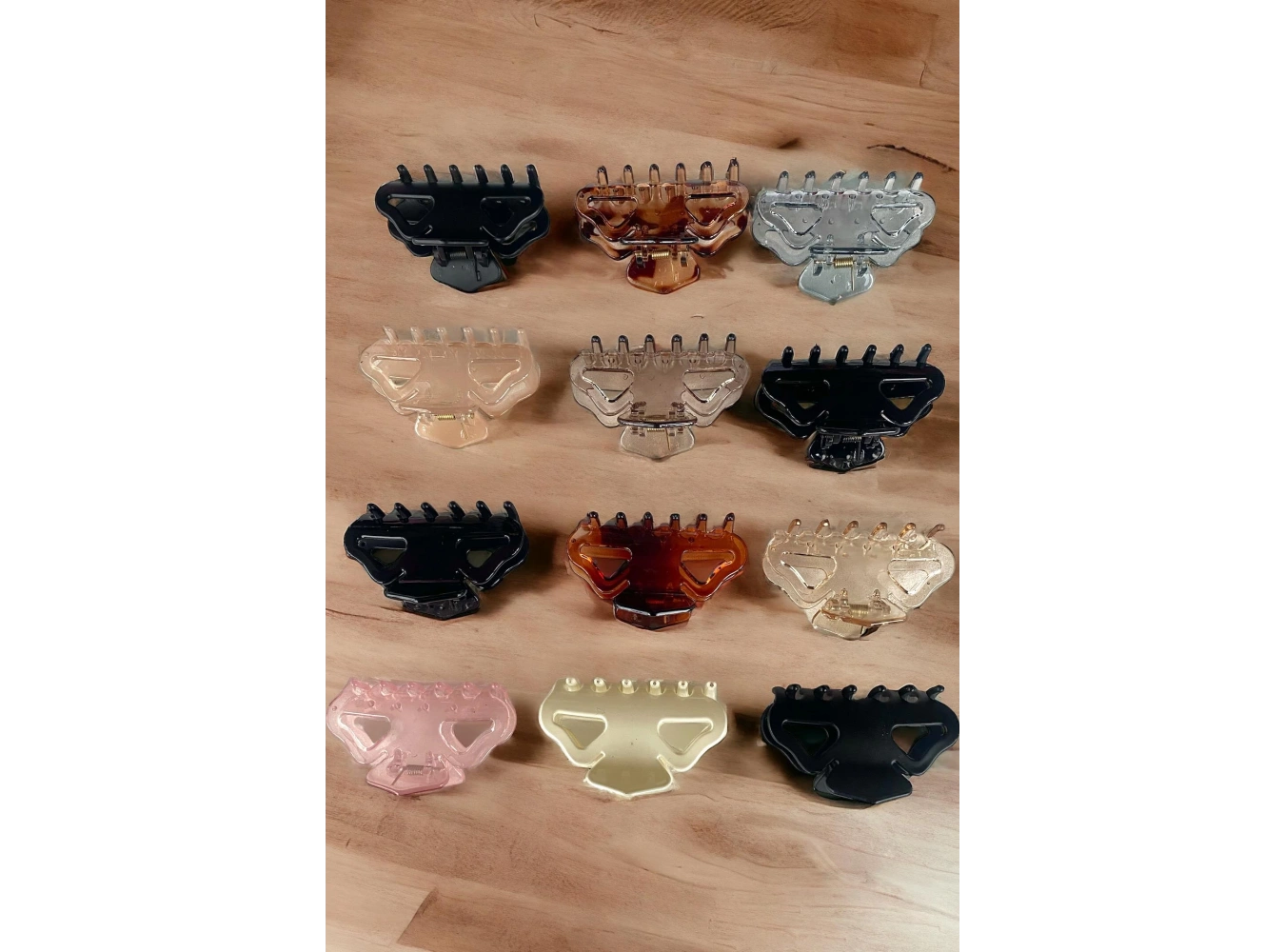 12li Karışık Renk Mandal Toka Set