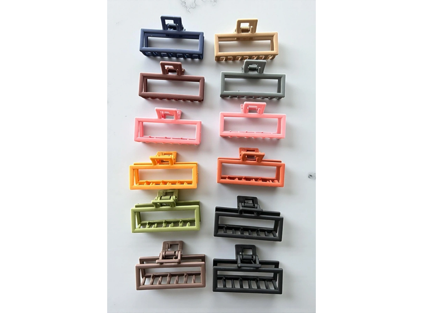 12li Karışık Renk Mandal Toka Set