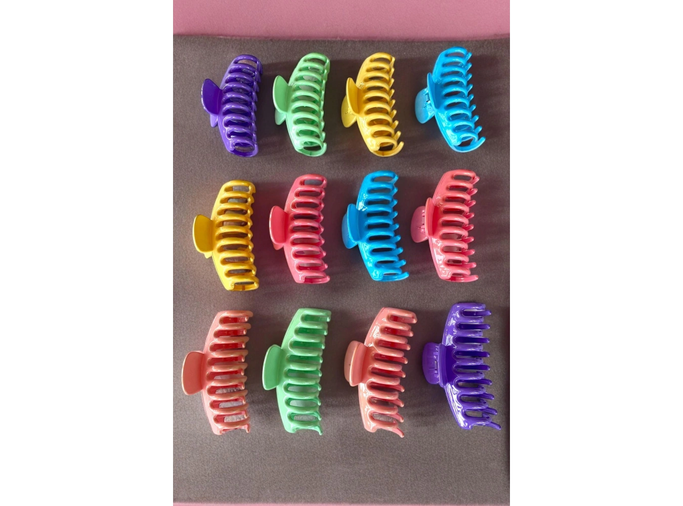 12li Karışık Renk Mandal Toka Set