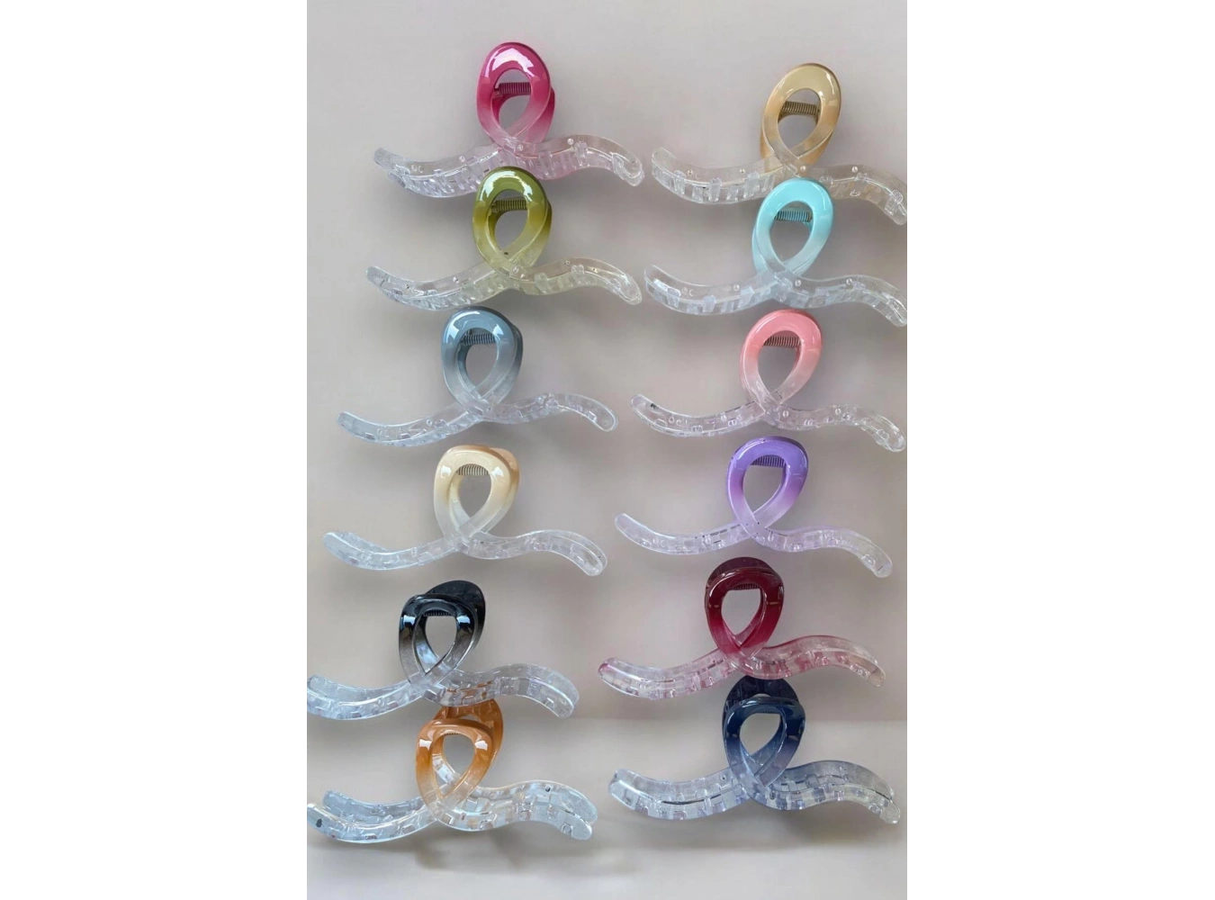 12li Karışık Renk Mandal Toka Set