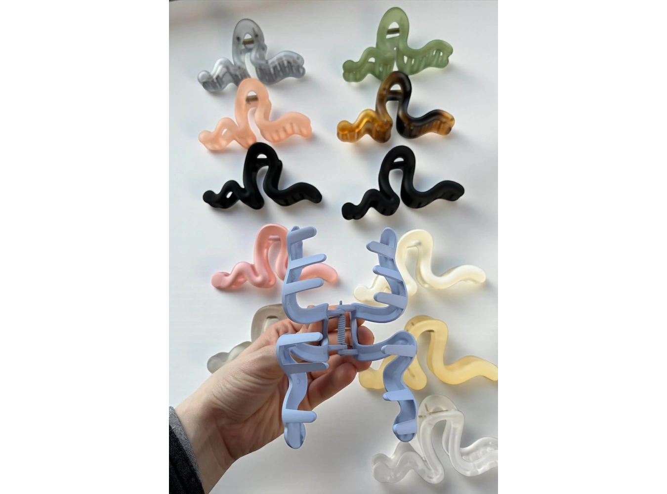 12li Karışık Renk Mandal Toka Set