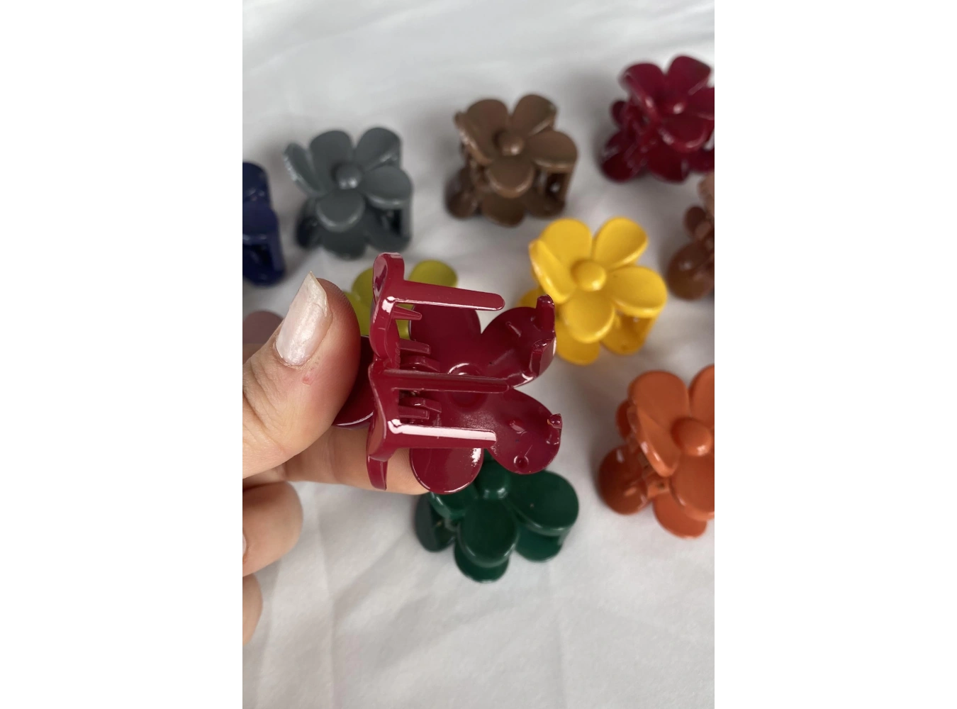 12li Karışık Renk Mandal Toka Set