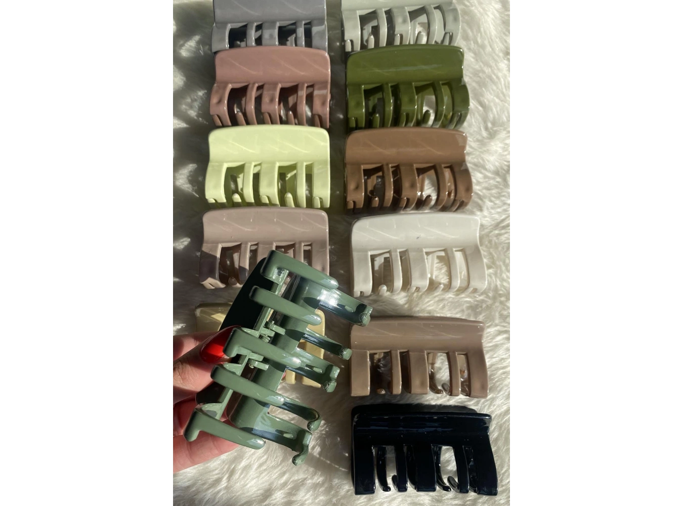 12li Karışık Renk Mandal Toka Set