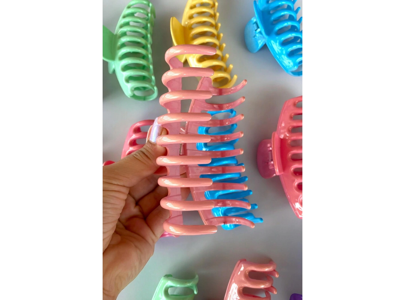 12li Karışık Renk Mandal Toka Set