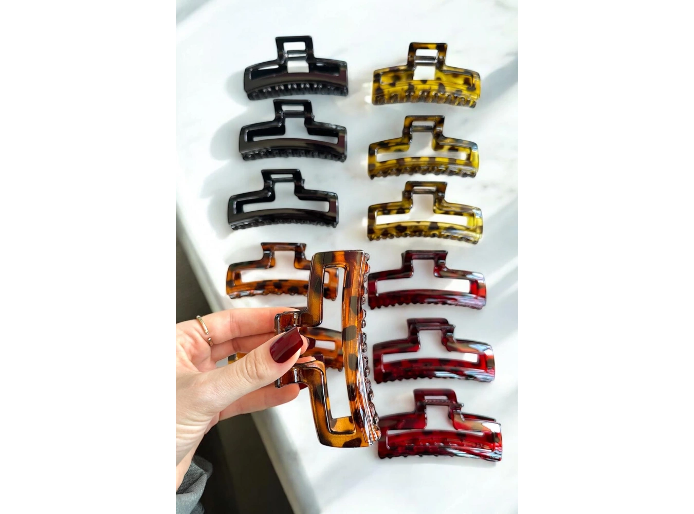 12li Karışık Renk Mandal Toka Set