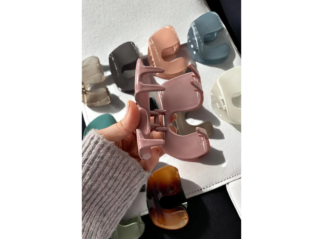 12li Karışık Renk Mandal Toka Set