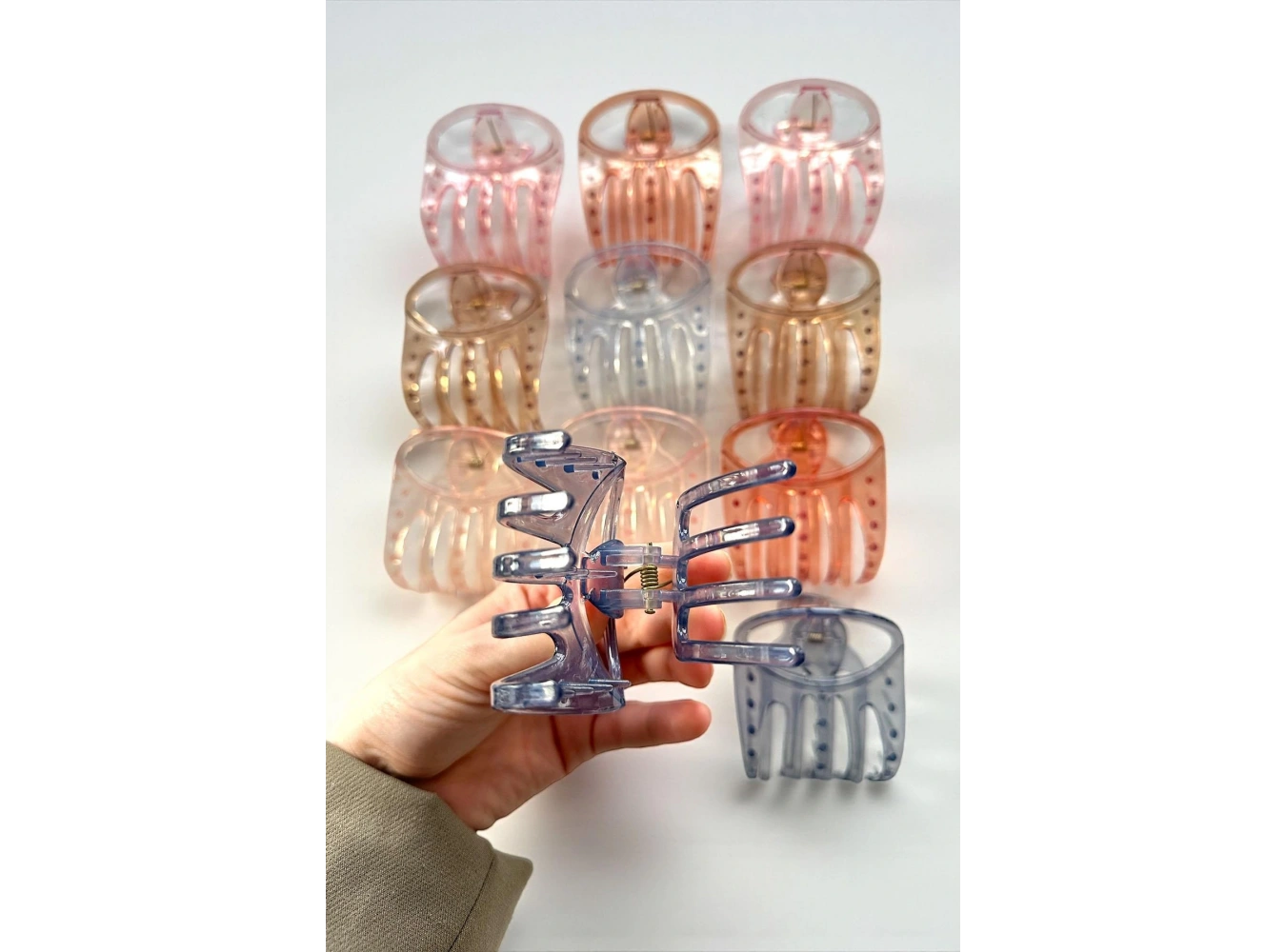 12li Karışık Renk Mandal Toka Set