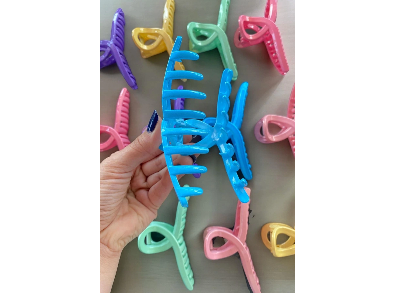 12li Karışık Renk Mandal Toka Set