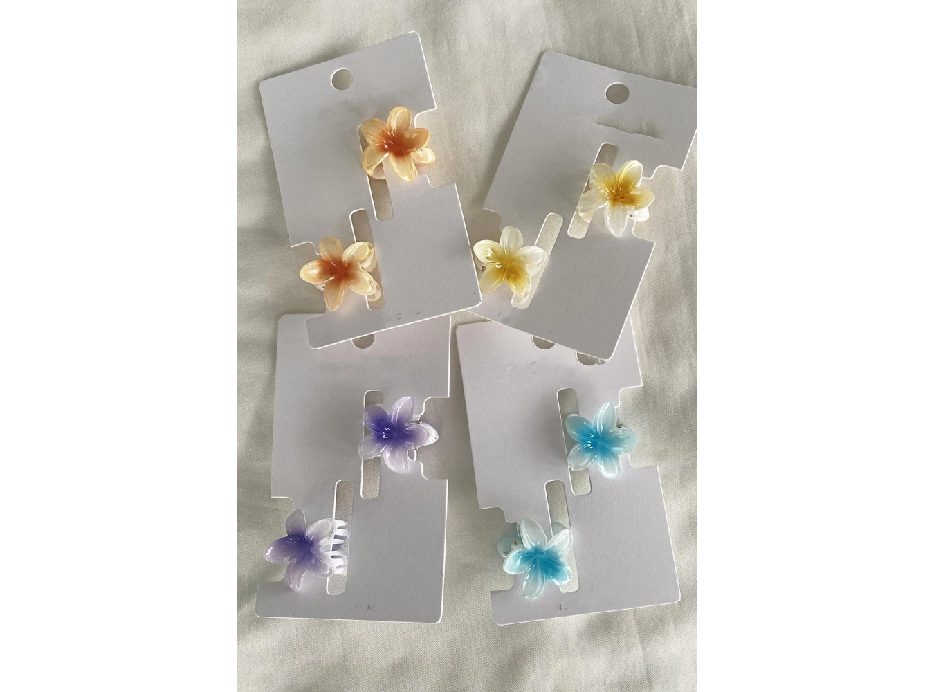 12li Karışık Renk Minik Lotus Toka Set