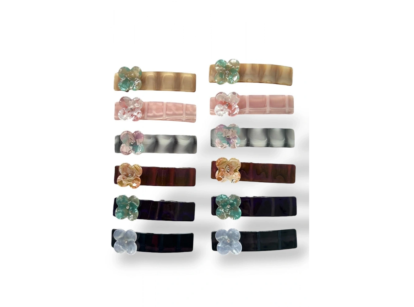 12li Karışık Renk Otomat Toka Set