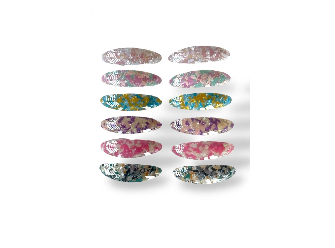 12li Karışık Renk Otomat Toka Set