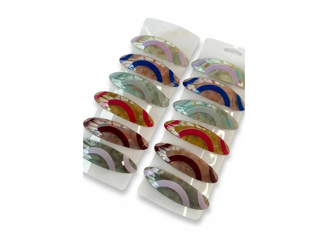 12li Karışık Renk Otomat Toka Set