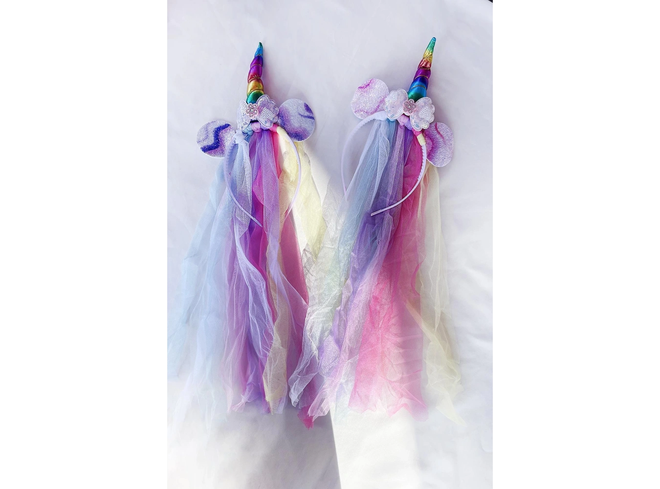 12li Karışık Renk Pelerin Detaylı Unicorn Taç