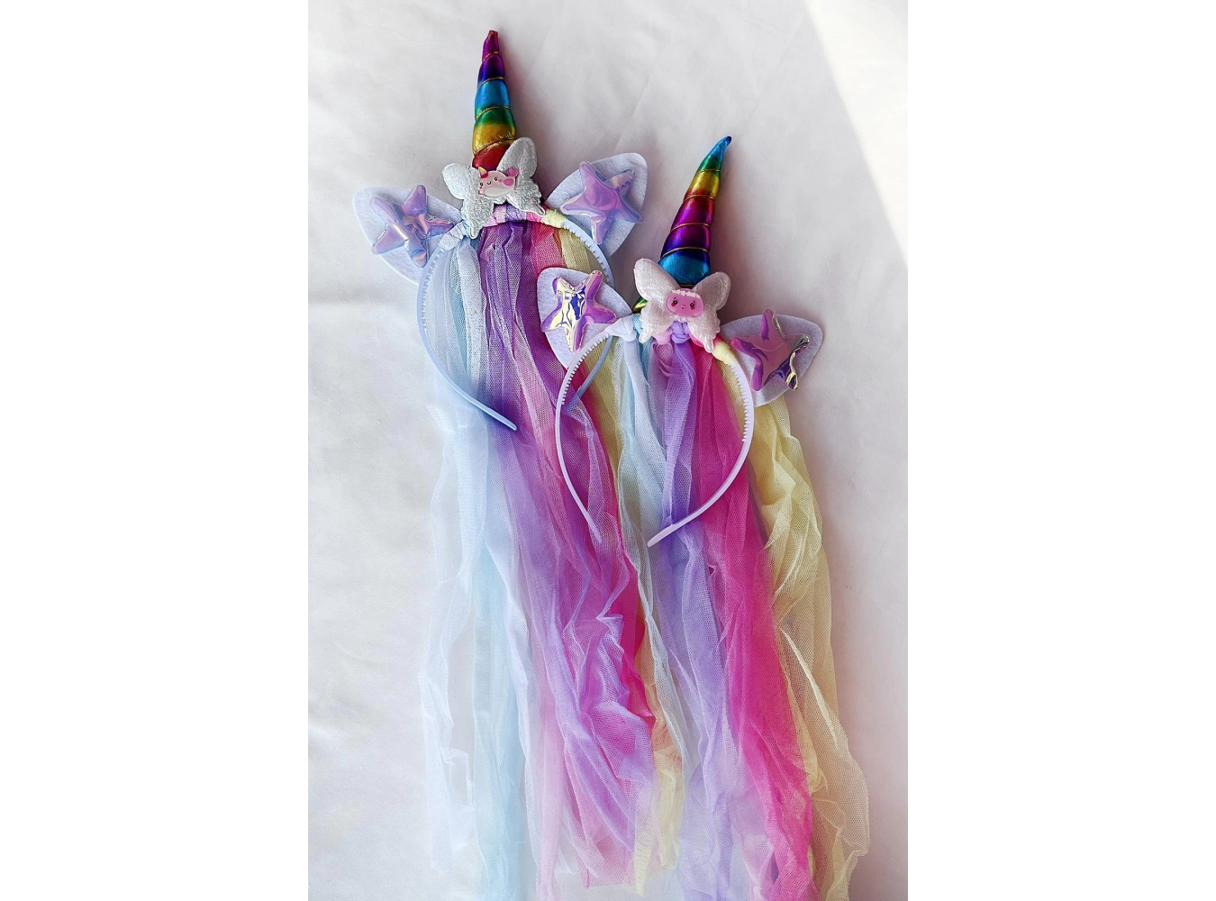 12li Karışık Renk Pelerin Detaylı Unicorn Taç