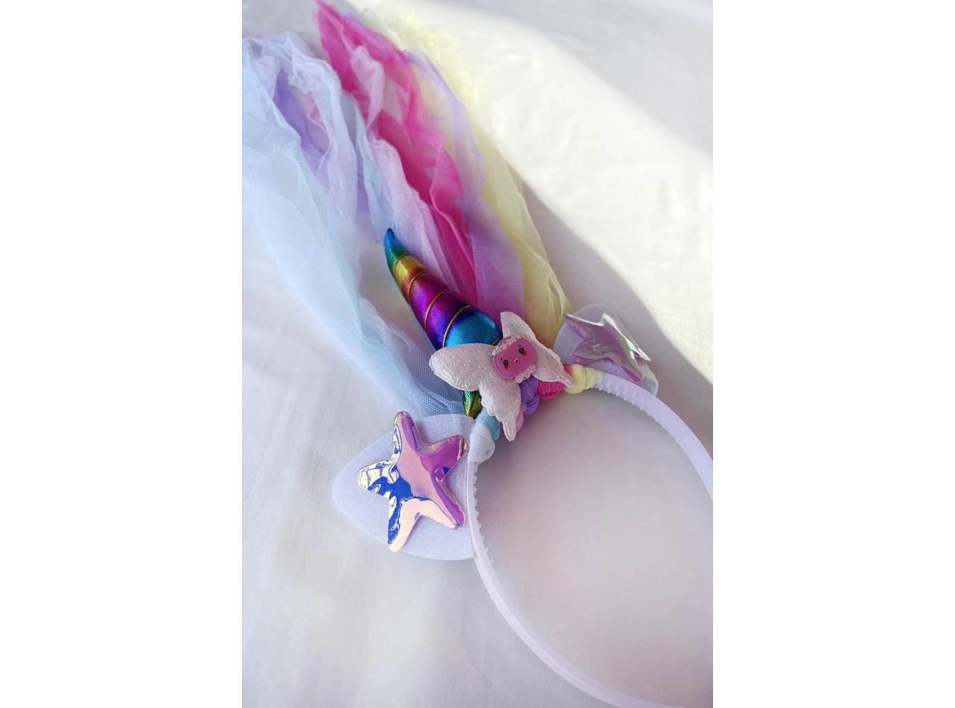 12li Karışık Renk Pelerin Detaylı Unicorn Taç