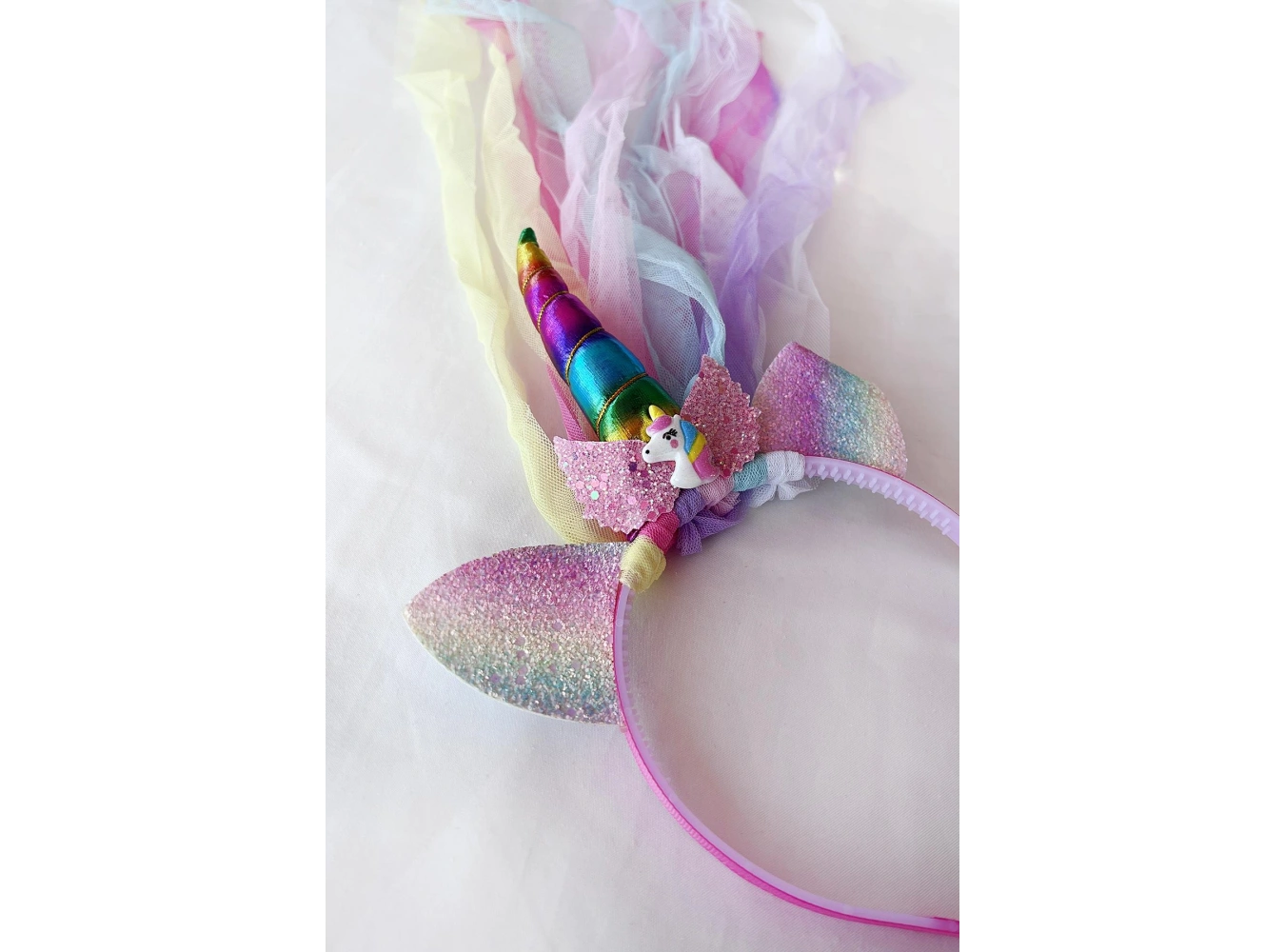 12li Karışık Renk Pelerin Detaylı Unicorn Taç
