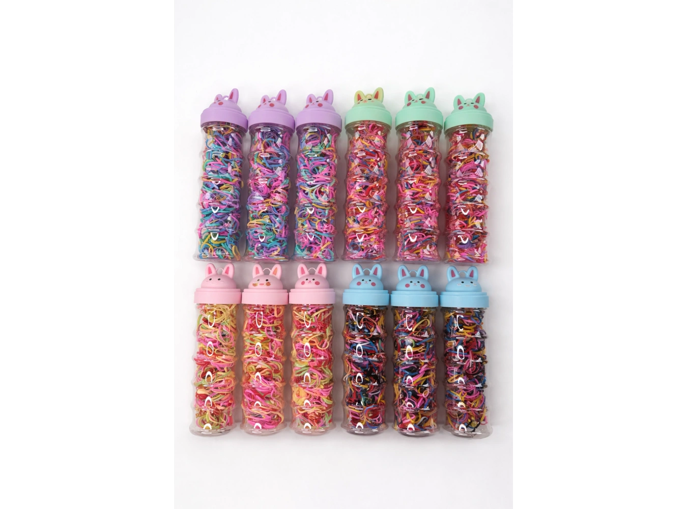 12li Karışık Renk Perma Lastik Toka Set