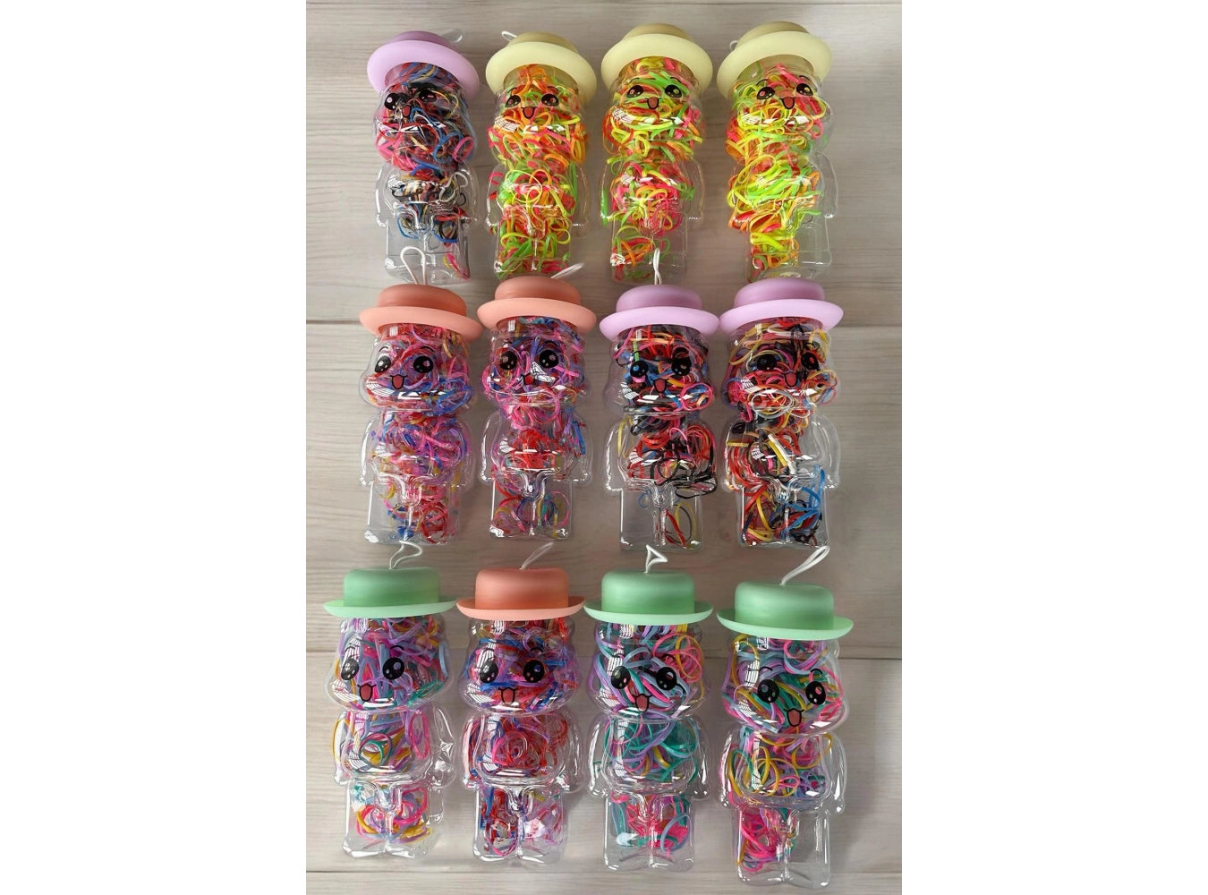 12li Karışık Renk Perma Lastik Toka Set