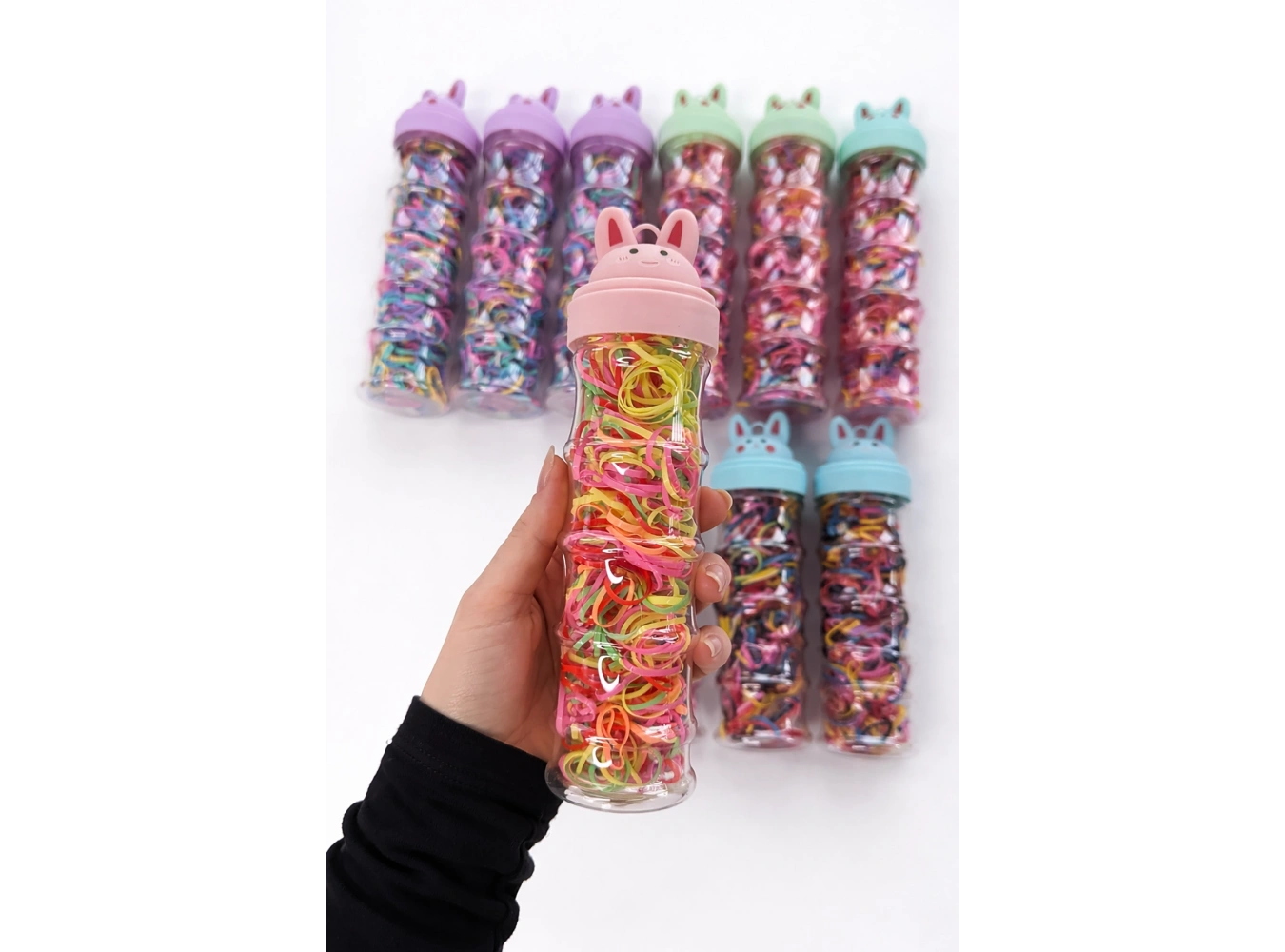 12li Karışık Renk Perma Lastik Toka Set