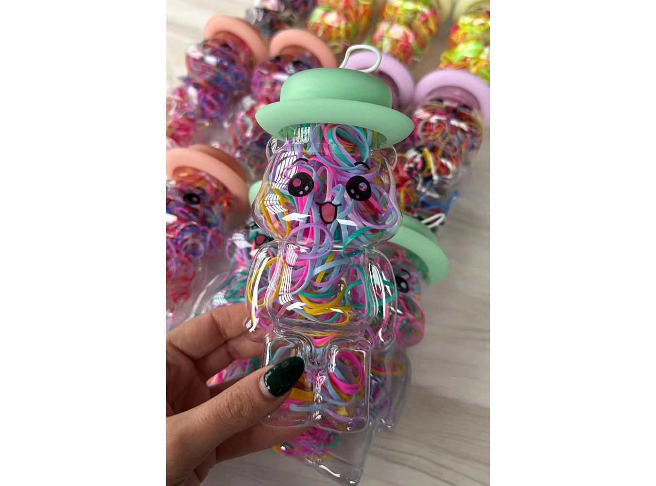 12li Karışık Renk Perma Lastik Toka Set