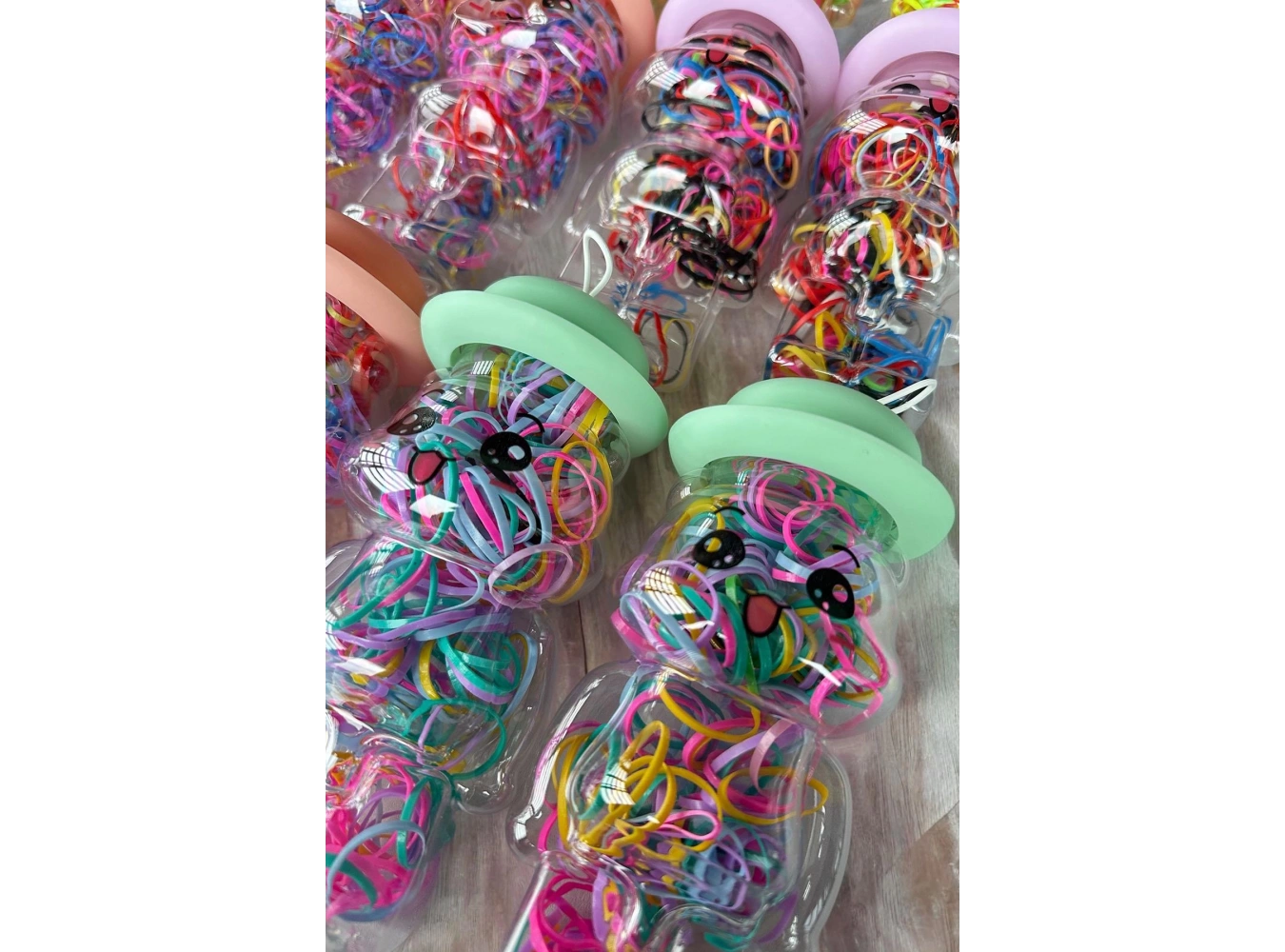 12li Karışık Renk Perma Lastik Toka Set