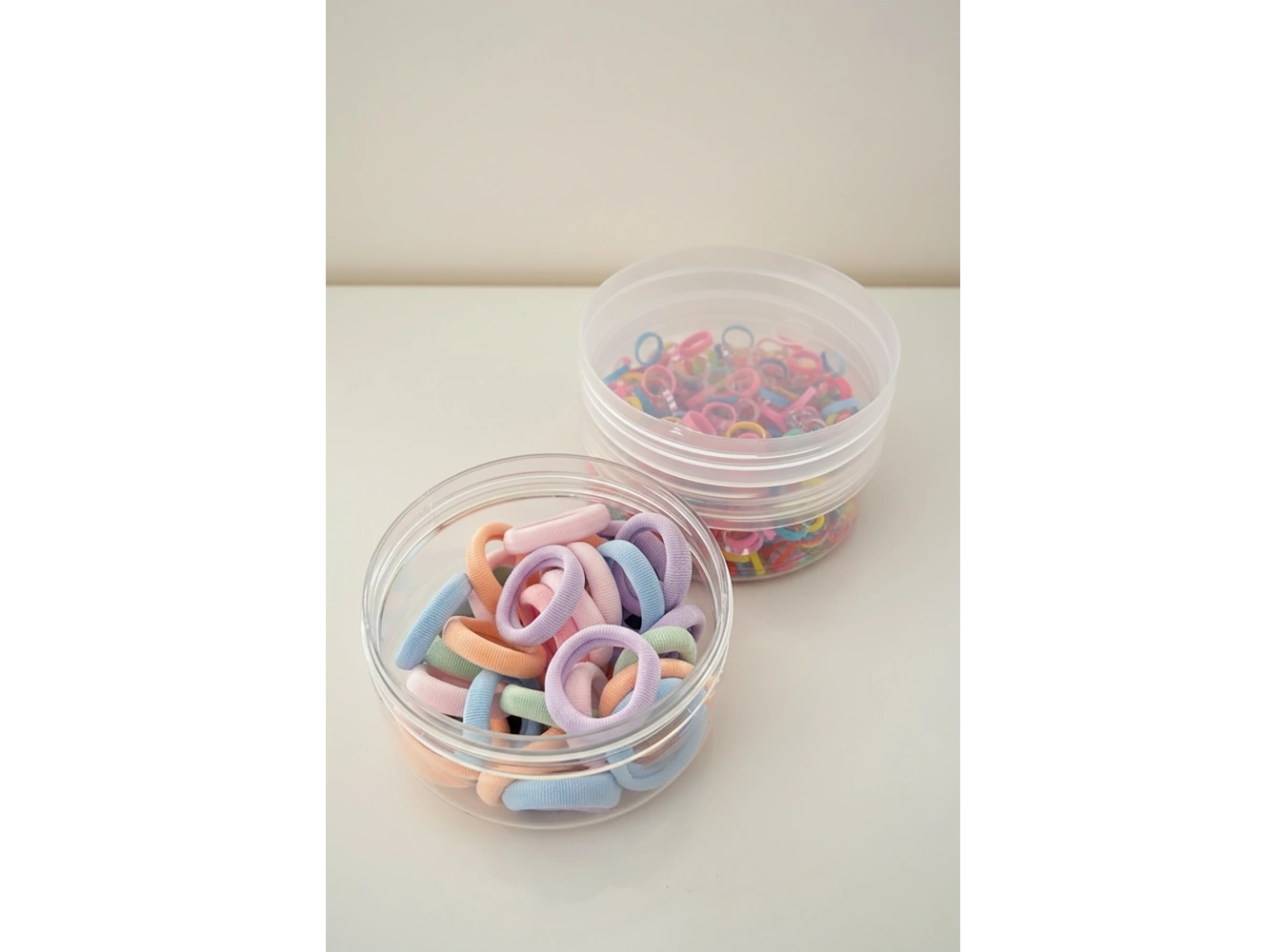 12li Karışık Renk Perma Lastik Ve Havlu Toka Set