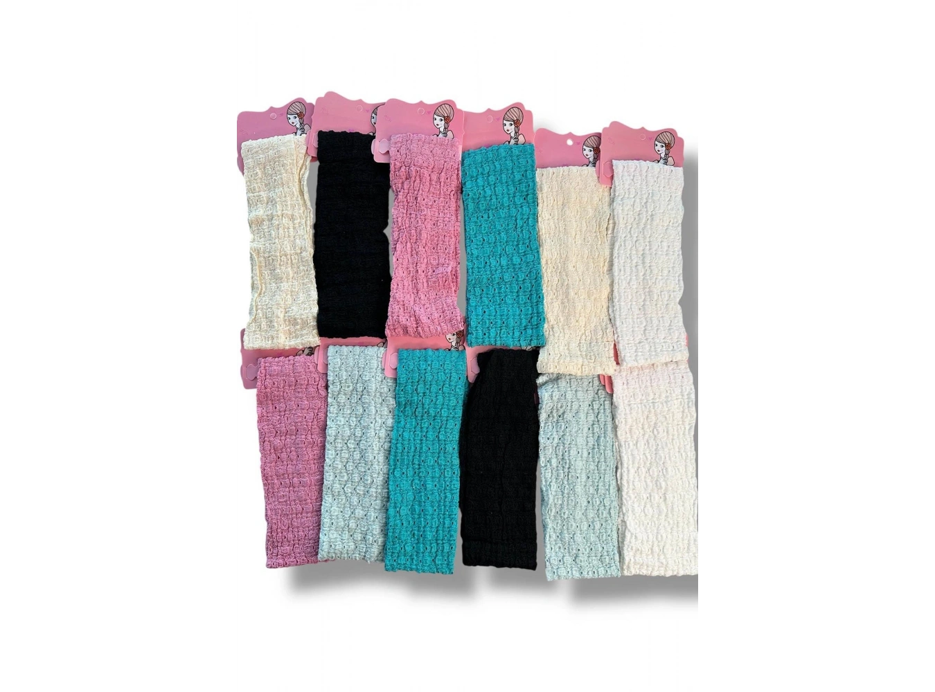 12li Karışık Renk Saç Bandı