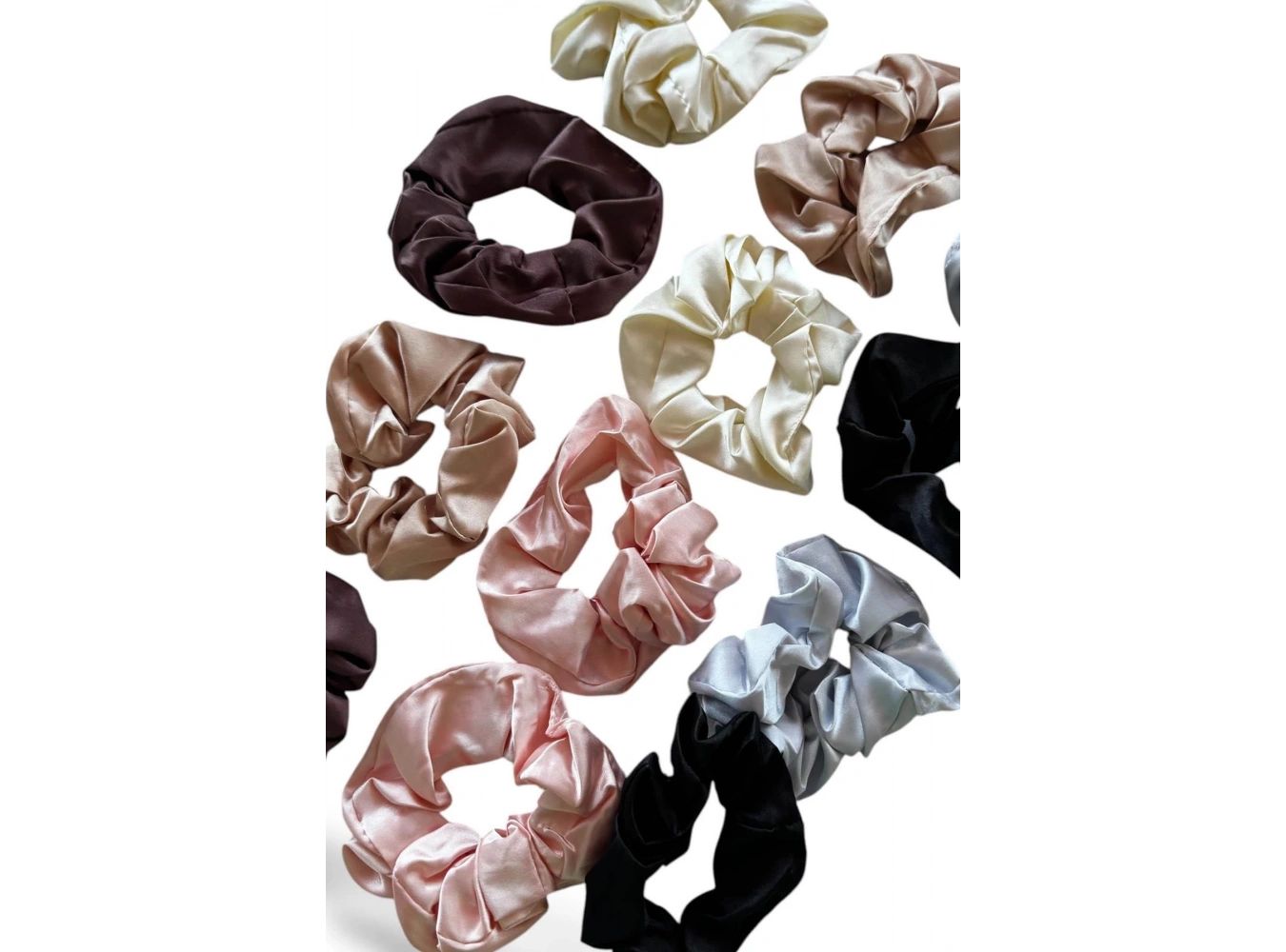 12li Karışık Renk Saten Simit Toka Set