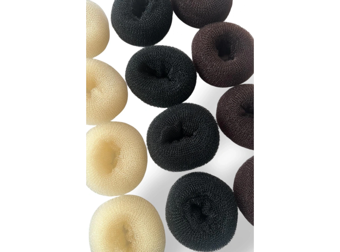 12li Karışık Renk Sünger Topuz Tokası Set