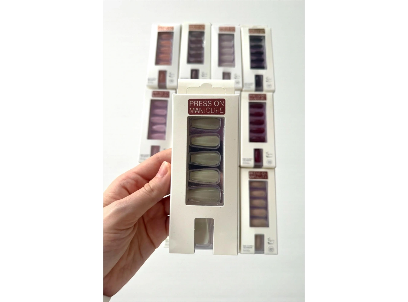 12li Karışık Renk Takma Tırnak Set