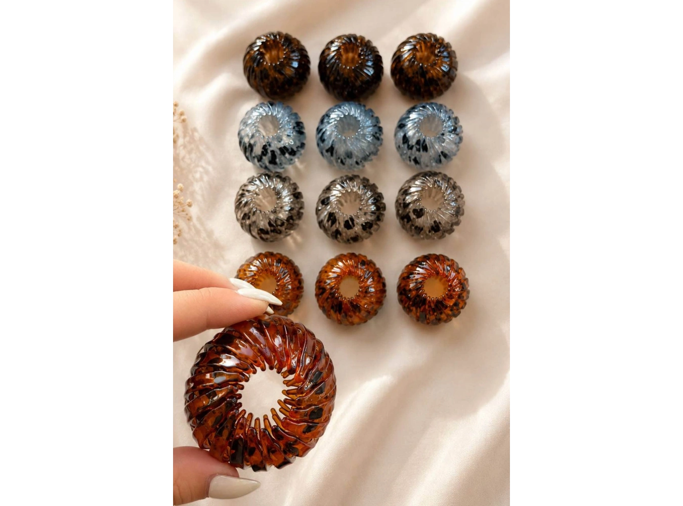 12li Karışık Renk Topuz Toka Set