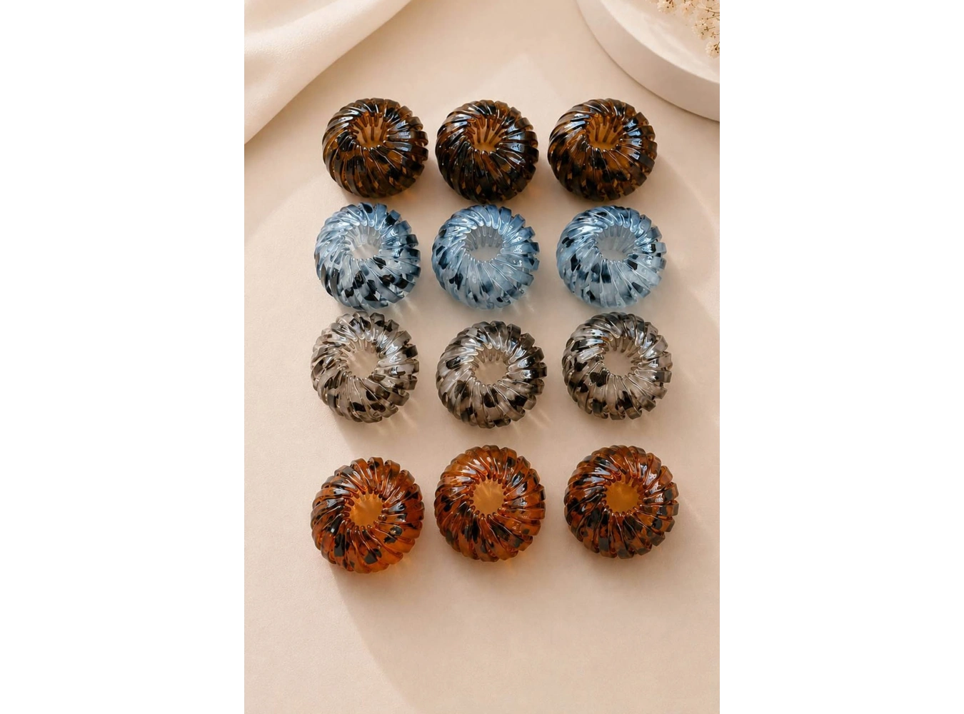 12li Karışık Renk Topuz Toka Set