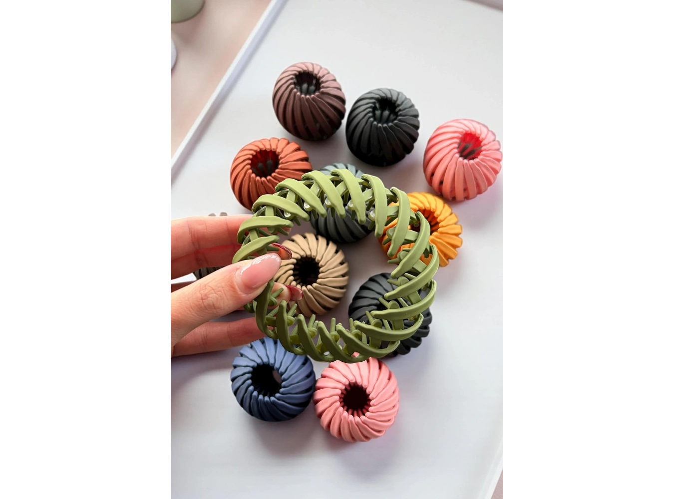 12li Karışık Renk Topuz Toka Set